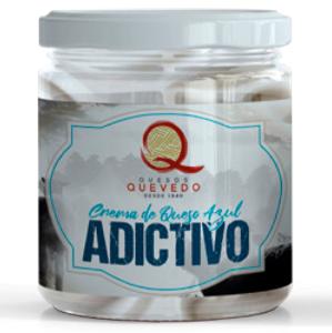 Crema de queso azul adictivo de Quevedo