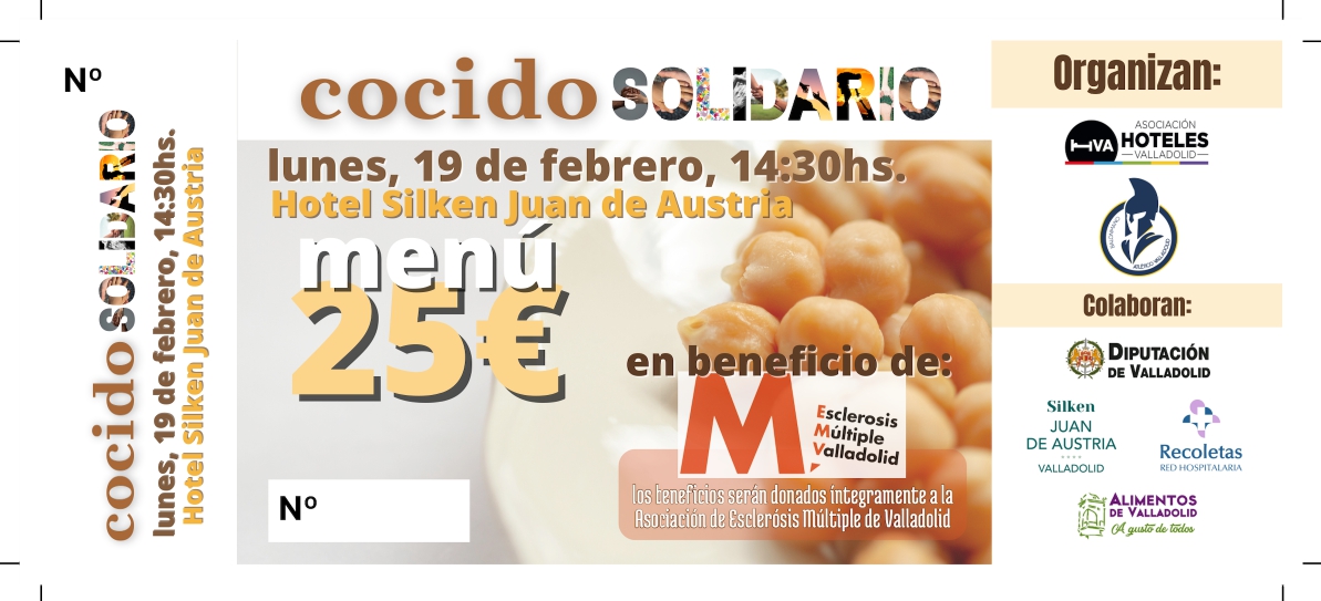 Entradas Cocido Solidario 19 febrero Hotel Silken AEM