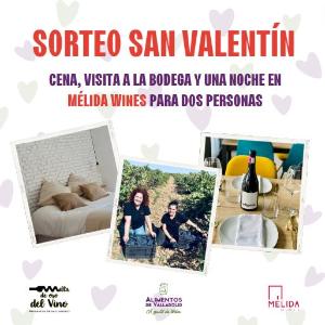 Post Instagram Sorteo San Valentín Alimentos de Valladolid con Mélida Wines