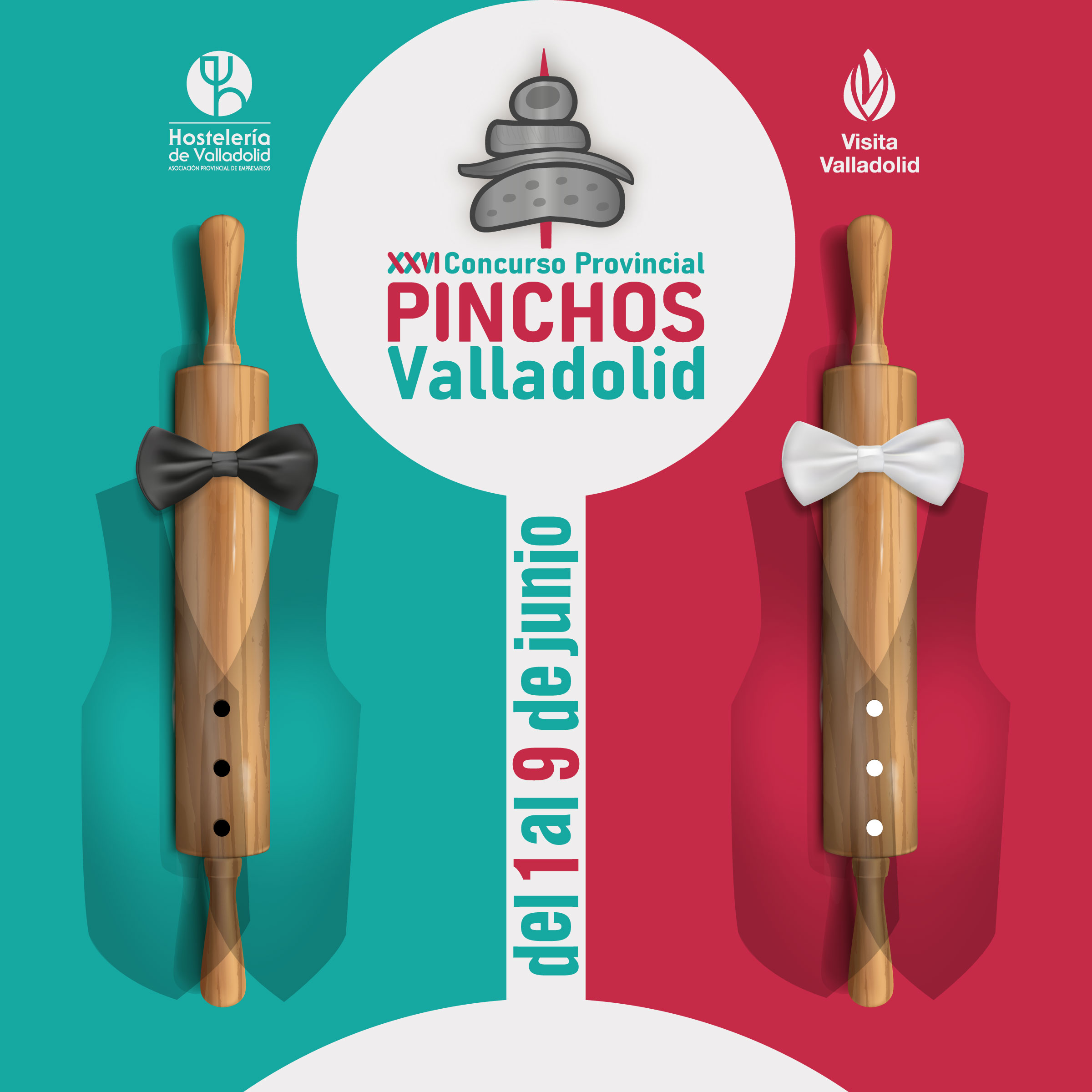 CARTEL  DEL XXVI CONCURSO NACIONAL DE PINCHOS DE LA PROVINCIA DE VALLADOLID