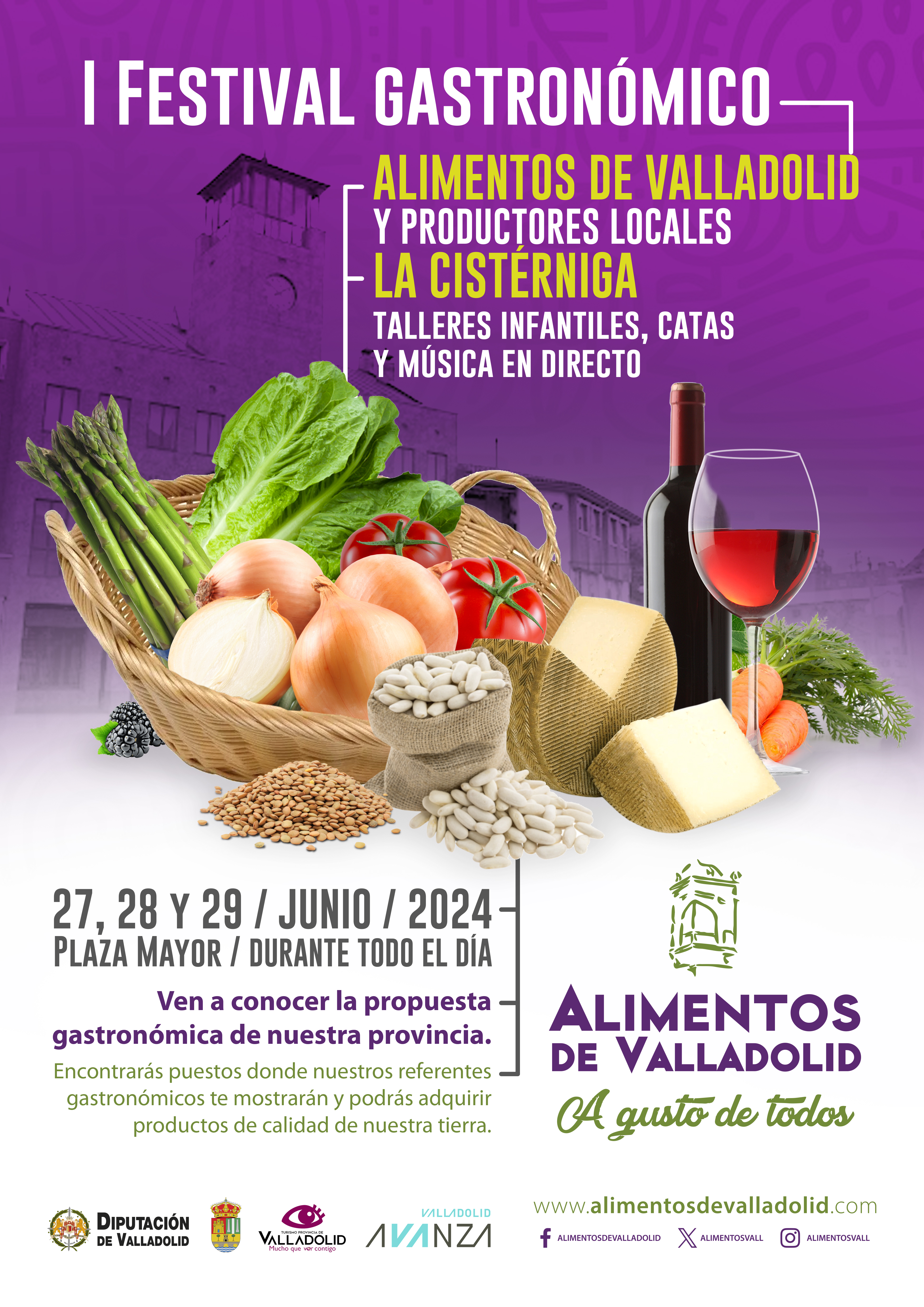 Cartel del I FESTIVAL GASTRONÓMICO DE LA CISTÉRNIGA