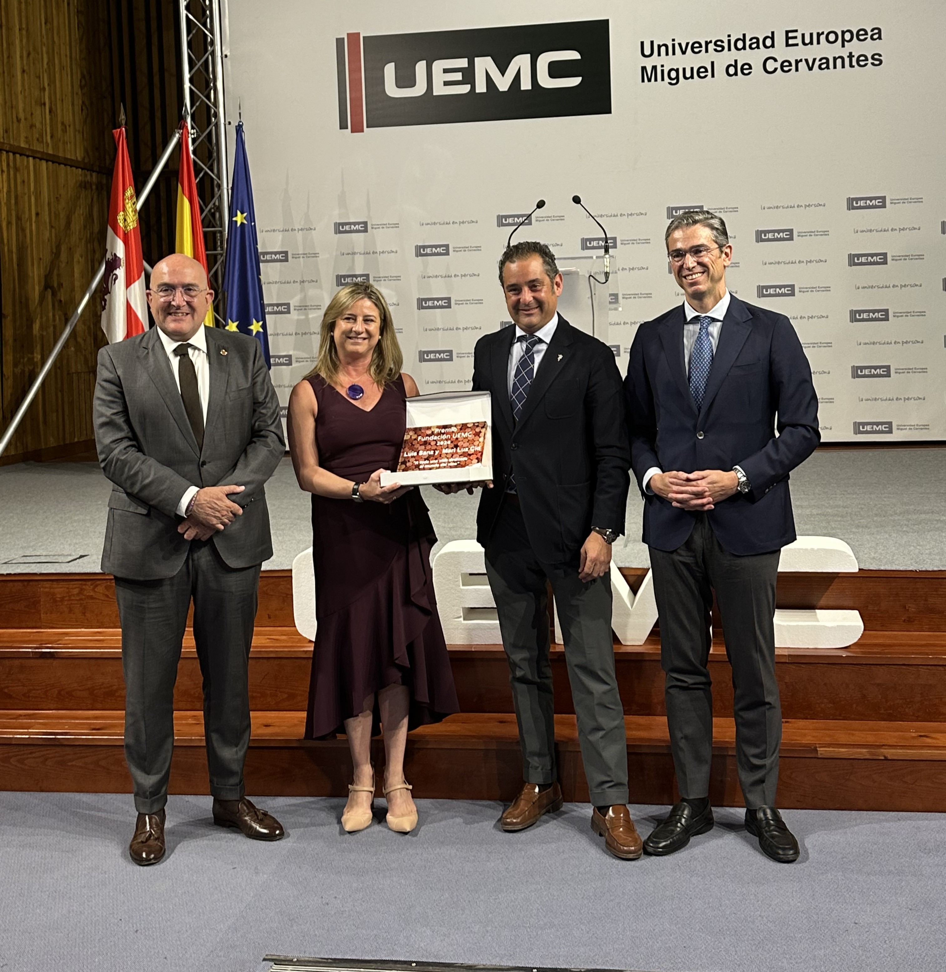 Los ganadores del Premio Mejor Bodeguero 'Toda una vida dedicada al vino'.