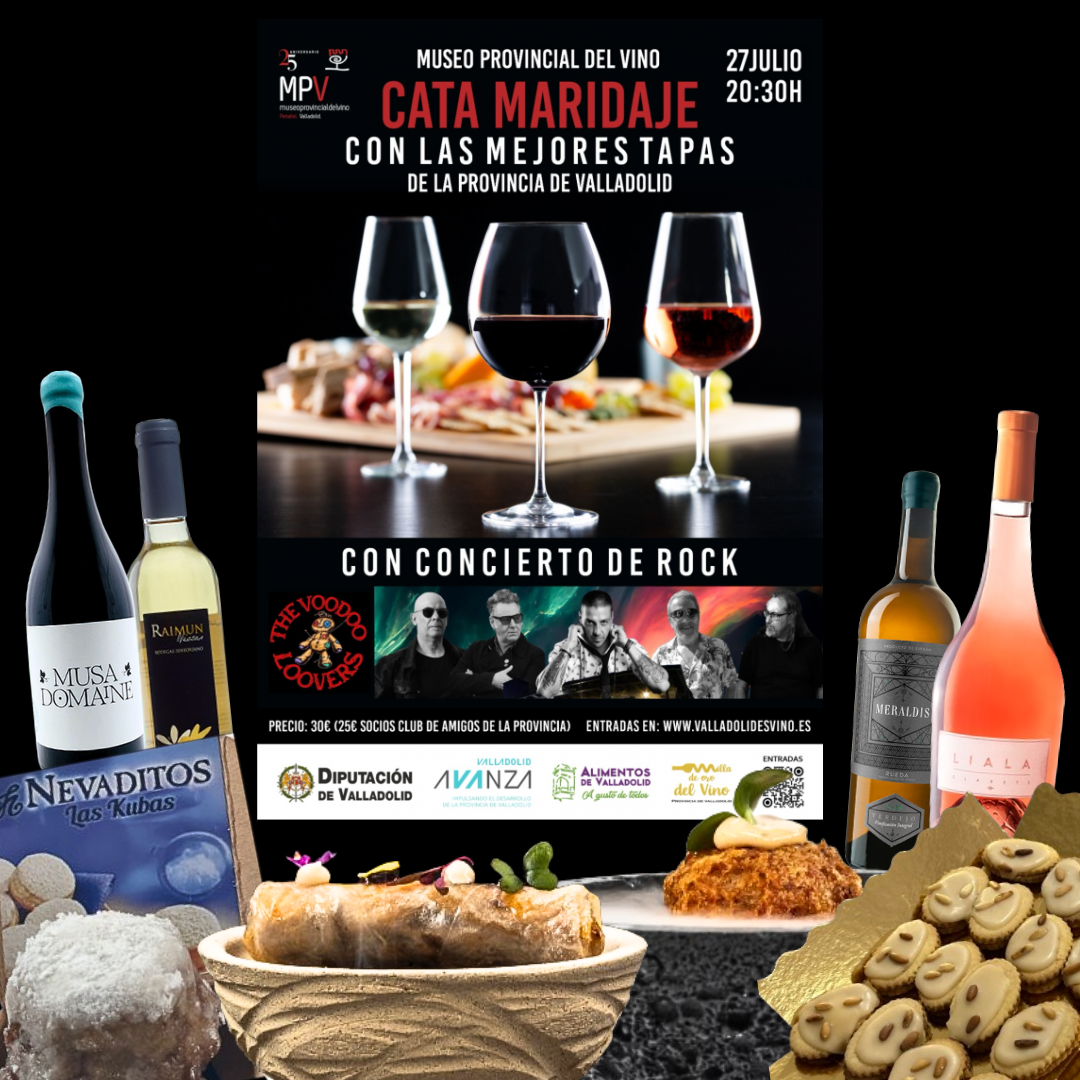 Tapas y vinos de la cata maridaje de este sábado.